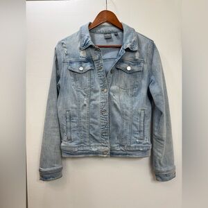 SOHO Jeans Distressed Denim Jacket